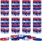 American Flag Silicone Bracelets 100Pcs, Election Fourth 4th of July Party Accessories USA Veterans Day Memorial Day Patriotic Party